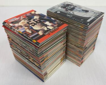Large Assorted NFL Pro Set, Topps & Playoff Trading Card Collection 1989&ndash;1990s 300+ Cards Including David Grayson, Ron Hall, Darryl Grant, Vince Newsome, and Basil Mitchell