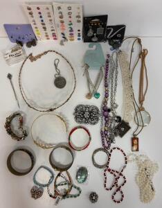 Large Assorted Costume Jewelry Lot &ndash; Claire&rsquo;s, Modern Mystic, Necklaces, Bracelets, Earrings, Brooches