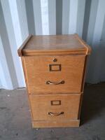 Century 62 Steel 2-Drawer Vertical Filing Cabinet & Oak 2-Drawer File Cabinet Bundle (connect 1) - 5