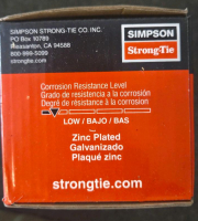 6 Boxes of Simpson Strong-Tie Strong-Bolt 2 Wedge Anchors, 5/8" x 6", Zinc-Plated, Box of 20 - 4