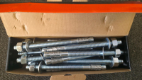 6 Boxes of Simpson Strong-Tie Strong-Bolt 2 Wedge Anchors, 5/8" x 6", Zinc-Plated, Box of 20 - 7