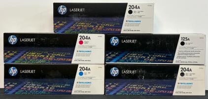 HP LaserJet Toner Cartridges 204A CF510A CF511A CF513A 125A CB540A Black Cyan Magenta Compatible Models