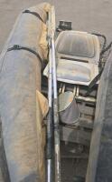 Inflatable Pontoon Fishing Boat, 9 ft, Metal Frame, Padded Seat, Dual Oars, Heavy-Duty PVC - 2