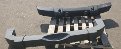 Jeep Wrangler YJ/TJ Front and Rear Bumpers, Black Steel, Fits 1987-2006 Models