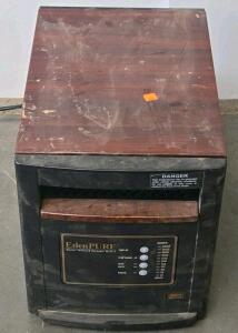 EdenPURE Quartz Infrared Portable Heater, 1,500W, Electronic Controls, Faux Wood Cabinet