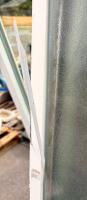 Fixed Privacy Frosted Glass Window Sash, Vinyl Frame, 48"x48" White, Double Pane, Serial 15781 - 3