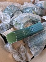 Boxed Aluminum Downspout Elbows 2"x3" &ndash; Musket Brown, Green, Gray &ndash; Rollex/Last Time Metal USA, whole pallet, about 8 boxes in total, located right of the connex, inspect in person - 3
