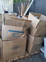 Boxed Aluminum Downspout Elbows 2"x3" &ndash; Musket Brown, Green, Gray &ndash; Rollex/Last Time Metal USA, whole pallet, about 8 boxes in total, located right of the connex, inspect in person - 7