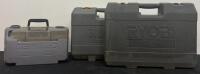 Ryobi 18V Drill/Driver & Charger, Ryobi Planer, Dremel Rotary Tool Kit Cases