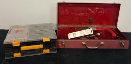 Milwaukee Sawzall Reciprocating Saw w/Case, Assorted Fasteners & Drill Bits in Organizers