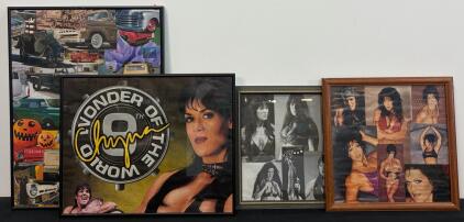 Chyna Framed Photo Collage Collection with "9th Wonder of the World" Print