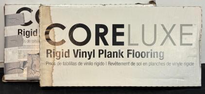 (2) Boxes COREluxe CLX UL Carbon Graphite 8mm Rigid Vinyl Plank Flooring, 48 in x 7 in, 20 mil Wear Layer