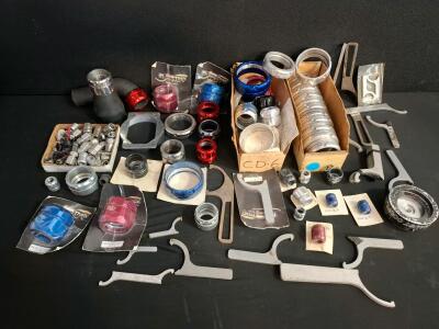 Large Lot Phantom HoseLock Aluminum Hose Fittings, Couplers & Spanner Wrench Set - AN 3/8" to 1.5"+