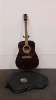 "Talent" Acoustic Guitar with Case and Stand