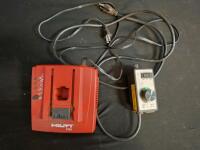AIRY ATM-0355 Pneumatic Stapler, Admiral 7-1/4" 140T Saw Blade, Power Strips, Clamps, Hilti Charger( power strips and battery charger powered on. Unable to test stapler. - 9