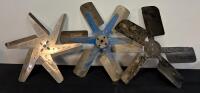 Assorted Tractor Engine Fans, Scotts Spreader, 10" Wheels, Brass Knock-Offs, Irrigation Lot - 2
