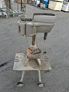 Powr-Kraft Floor Drill Press, 3/4 HP Motor, 1750 RPM, Caster Wheels, unable to test, inspect in person