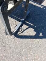 Yutrax Rear ATV/UTV Jump Seat Bench, Fold-Down, Steel Frame, Gray, Fits Most Racks, 2-Person - 5