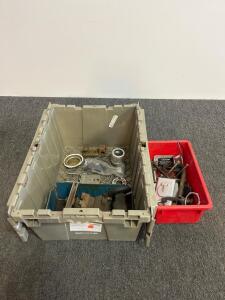 Industrial Hardware & Spare Parts Lot &ndash; Springs, Fasteners, Electrical, Pulley, 50+ Pieces
