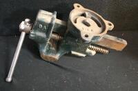 Blitz 2-Gallon Gas Cans (2), Columbian Bench Vise, 3M M3000 Hand-Masker Tool Lot - 2