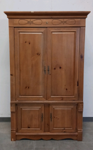 Large Wood Entertainment Center Cabinet