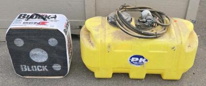 PK Metal Company 25-Gallon ATV/UTV Sprayer Tank with 12V Pump