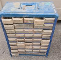 Multi-Drawer Parts Storage Cabinets &ndash; Blue 36-Drawer & Red 24-Drawer Units (Conex 1) - 3