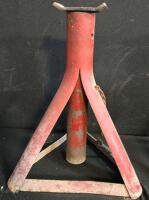 Vehicle Maintenance Equipment: 2 Steel Jack Stands, Sand Anchor, 4.80&ndash;13 Spare Tire with Rim - 2