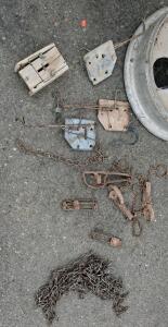 Vintage Animal Trap Lot &ndash; 8 Foothold, Body Grip & Box Traps w/ 10-15ft Chain, Mixed Styles