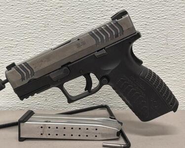 Springfield Armory XD(M)-9 3.8 9mm Pistol, Stainless Slide, Polymer Frame, SN: MG982125
