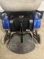 Working Pride Jazzy 1122 Power Wheelchair, 300 lb Capacity, Blue, Mid-Wheel Drive, DWR1000L054 - 3