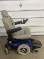 Working Pride Jazzy 1122 Power Wheelchair, 300 lb Capacity, Blue, Mid-Wheel Drive, DWR1000L054 - 7