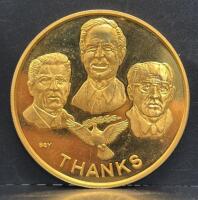 Hungarian Iron Curtain & Berlin Wall Commemorative Coin Series Medal 70mm, Presentation Case - 3