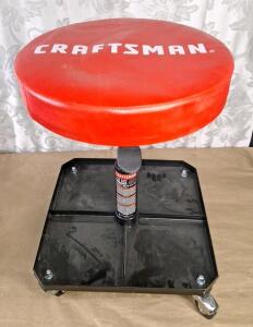 (1) Craftsman Adjustable Rolling Shop Stool