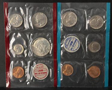 1969 U.S. Mint Uncirculated Coin Set - 10 Coins, Original Packaging, Includes 40% Silver Half Dollar