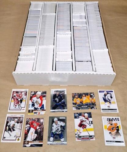 (1) Box Of 500+ Assorted 2012 -2015 Hockey Trading Cards Including HOFs, Stars & Rookies