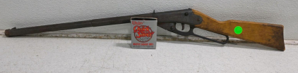 Daisy Model 155 Lever-Action BB Gun, Vintage 1931-1953, Includes opened box of 1500 BBs