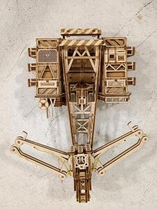 WoodTrick Tower Crane 3D Wooden Mechanical Model Kit, Fully Assembled, 237 Pieces