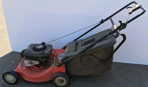 Toro Push Lawn Mower, Briggs & Stratton Engine, Rear Bagger, Gas, Pull Start (Has Compression)