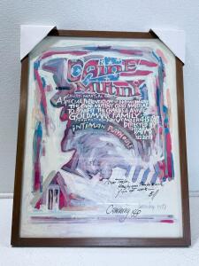 Signed William Cumming "The Caine Mutiny Court Martial" 1987 Framed Art Poster, Intiman Theatre