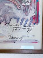 Signed William Cumming "The Caine Mutiny Court Martial" 1987 Framed Art Poster, Intiman Theatre - 3