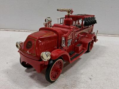 Vintage Tinplate Toy Fire Engine Truck
