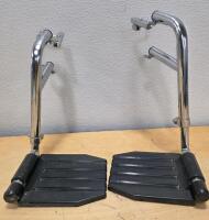 Invacare Tracer EX2 Manual Wheelchair, 18" Seat, Blue Vinyl, Folding Frame, Swing-Away Leg Rests - 5