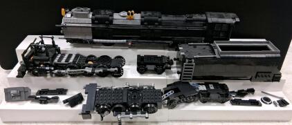 Custom LEGO Steam Locomotive Train MOC, Black/Gray, 250-400 pcs, Tender