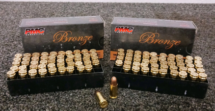 (2) Boxes of PMC 9mm Ammo