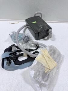 Philips Respironics BiPAP Plus 1017338 Bi-Flex CPAP, Serial 4534652, Ramp, Accessories