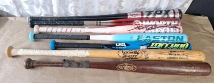 Lot Of (7) Assorted Baseball Bats