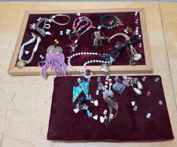 Mixed Costume Jewelry Lot &ndash; Necklaces, Bracelets, Earrings, Charms, Novelty & Beaded Designs