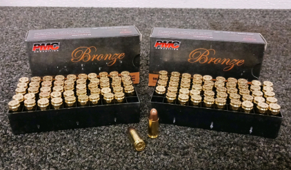 (2) Boxes of PMC 9mm Ammo