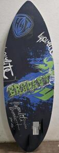 Hyperlite Broadcast 5'4" Wakesurf Board with Molded EVA Traction Pad and Swallow Tail Design